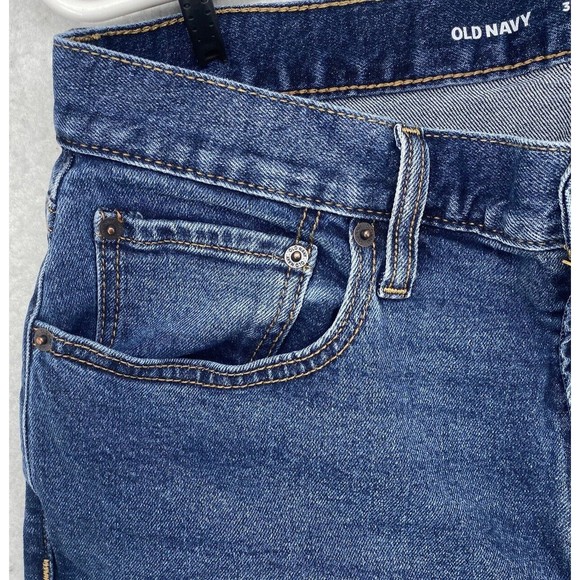 Old Navy Jeans Mens Size 32x32 Blue Denim Classic Straight Built In Flex Pants - Picture 4 of 10